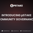 pSTAKE liquid staking governance