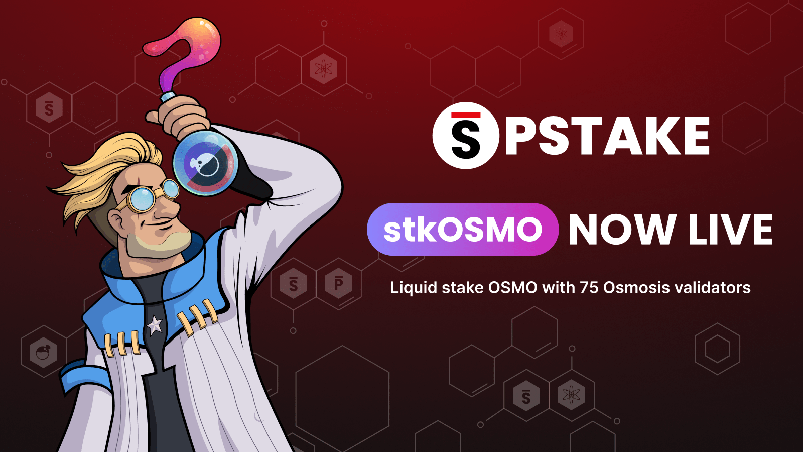 OSMO liquid staking with stkOSMO by pSTAKE